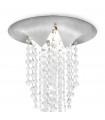 Design cast iron ceiling light 1 silver bulb