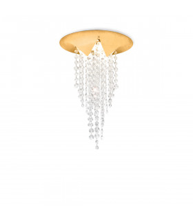 Plafonnier Design Fonte 1 ampoule Or