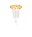 Plafonnier Design Fonte 1 ampoule Or