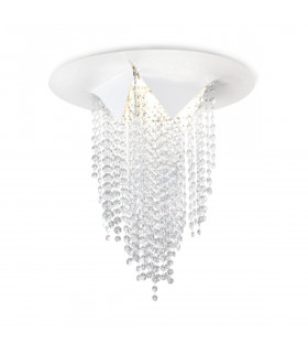 Design Cast iron ceiling light 4 bulbs Matt white