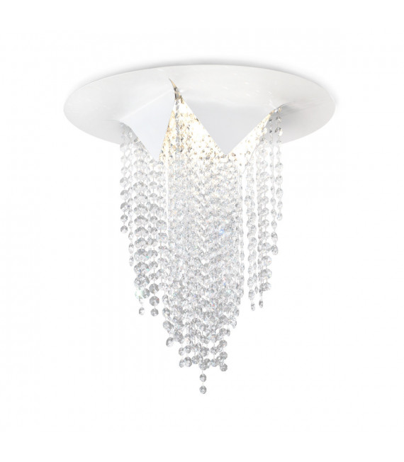 Design Cast iron ceiling light 4 bulbs Matt white