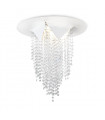 Plafonnier Design Fonte 4 ampoules Mat blanc