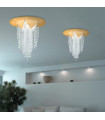 Design cast iron ceiling light 4 gold bulbs