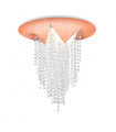 Design cast iron ceiling light 4 copper bulbs