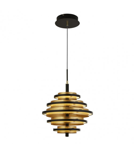 Hive integrated LED ceiling light Aluminium, mild steel Polished brass, gold, Matt black 5 bulbs 54cm