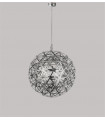 Integrated LED ceiling light Galaxy Aluminium, mild steel Chrome 44 Cm
