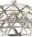 Plafonnier LED intégré Galaxy Aluminium,acier doux Chrome 44 Cm