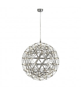 Plafoniera LED integrata Galaxy Alluminio, acciaio dolce Cromo 64 Cm