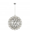 Integrated LED ceiling light Galaxy Aluminium, mild steel Chrome 64 Cm