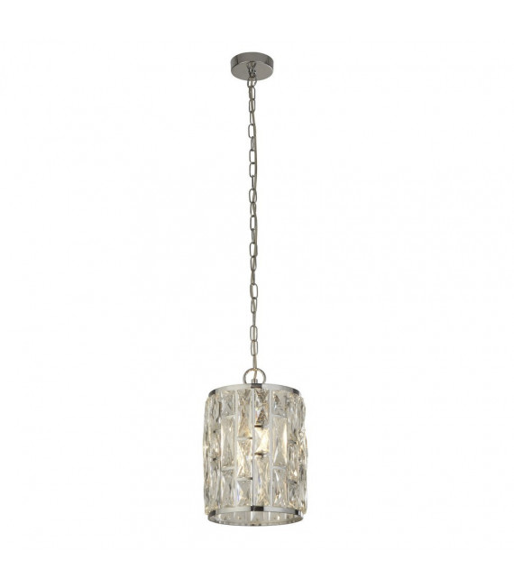 Gioiello Ciondolo Acciaio Dolce Cromo 1 lampadina 31cm