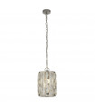 Jewel Pendant Mild Steel Chrome 1 bulb 31cm