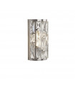 Applique murale Bijou Acier doux Chrome 2 ampoules 27cm