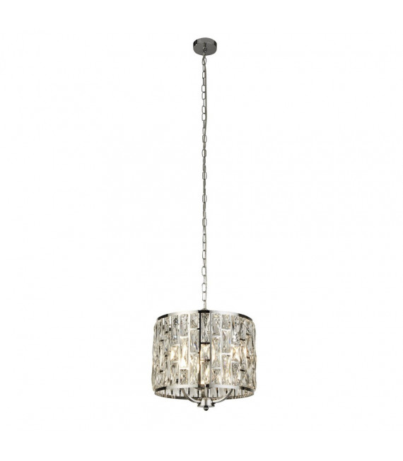 Bijou pendant light Mild steel Chrome 3 bulbs 37cm