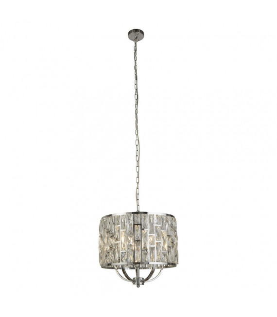 Bijou pendant light Mild steel Chrome 5 bulbs 37cm