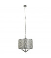 Suspension Bijou Acier doux Chrome 5 ampoules 37cm