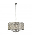 Suspension Bijou Acier doux Chrome 8 ampoules 38cm