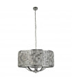 Suspension Bijou Acier doux Chrome 8 ampoules 38cm