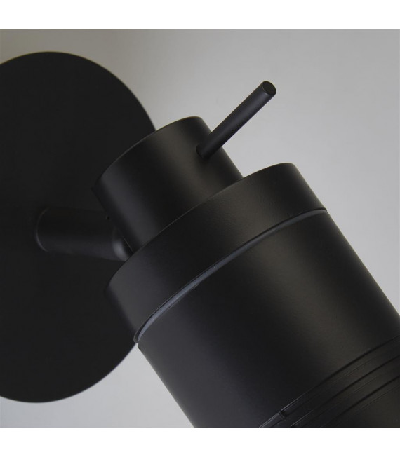 Spotlight Samson Acrilico, plastica, acciaio inossidabile, acciaio dolce Nero opaco, satinato 1 lampadina 16 cm