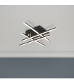 Matrix integrated LED ceiling light Mild steel Matte black 4 bulbs 8.5cm