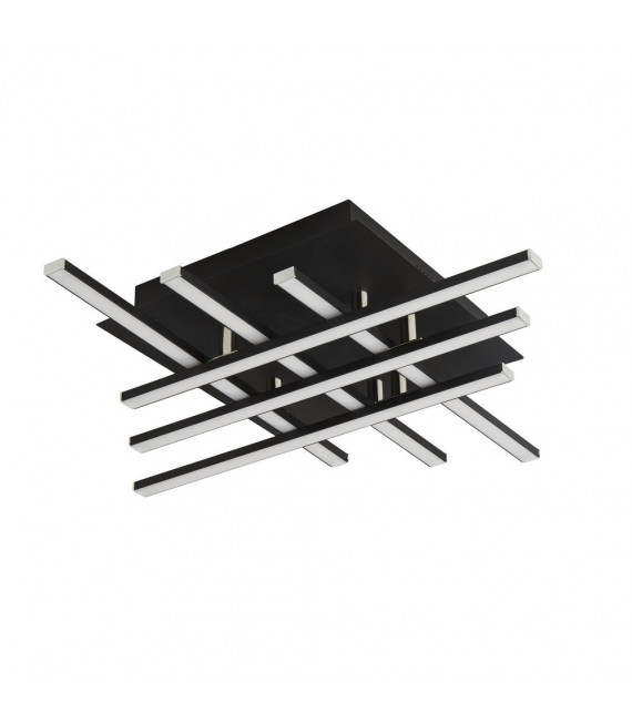 Matrix integrated LED ceiling light Mild steel Matt black 6 bulbs 8.5cm
