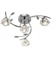 plafonnier ventilateur vintage 2 ampoules e27 max 60w brun patiné