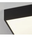 Plafonnier salle de bains Zeus Aluminium,plastique blanc,opale blanc,Noir