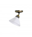 Ceiling light Nonna Matte antique brass 1 bulb 19cm