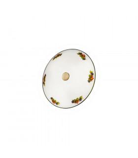 Plafonnier en verre Nonna Laiton antique 1 ampoule 23cm