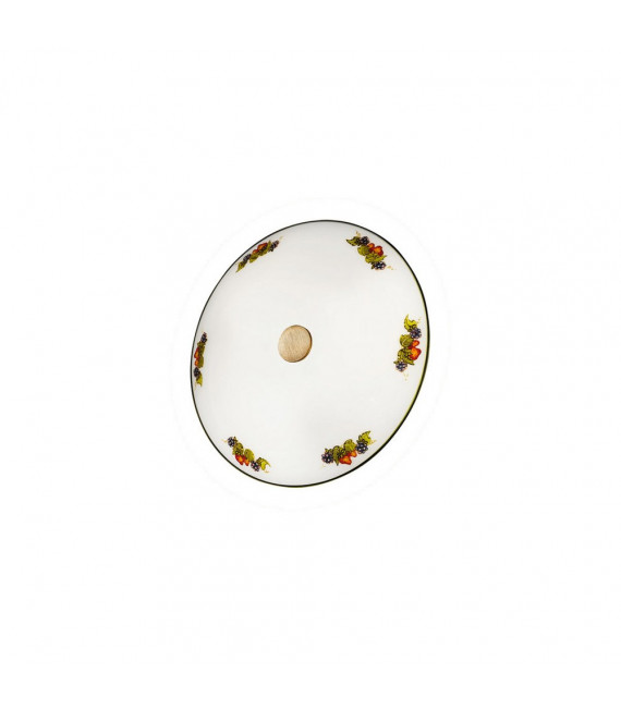 Plafonnier en verre Nonna Laiton antique 1 ampoule 23cm