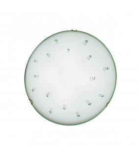 Plafonnier Nonna Laiton antique 2 ampoules 9cm