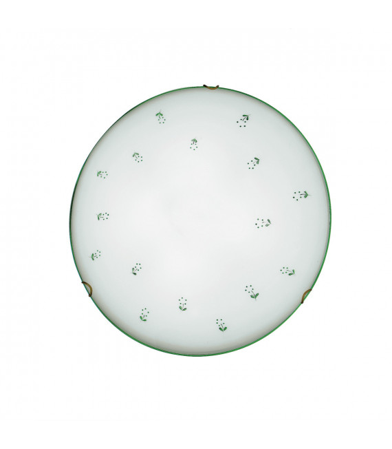 Plafonnier Nonna Laiton antique 2 ampoules 9cm