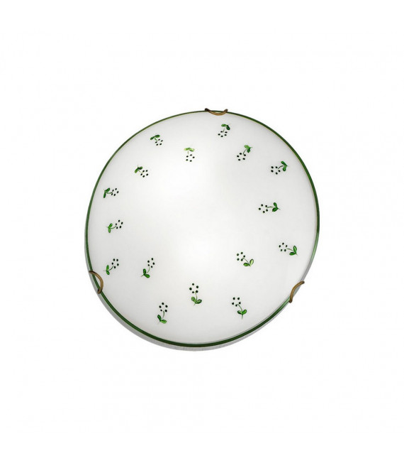 Glass ceiling light Moon Antique brass 3 bulbs 9cm