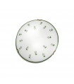 Plafonnier en verre Moon Laiton antique 3 ampoules 9cm