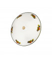 Moon glass ceiling light 1 light Antique brass