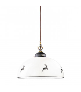 Lampada a sospensione Nonna Ottone antico 1 lampadina 32cm