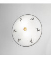 Plafonnier Nonna Laiton antique 2 ampoules 7cm