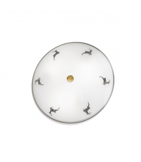 Plafonnier Nonna Laiton antique 3 ampoules 7cm