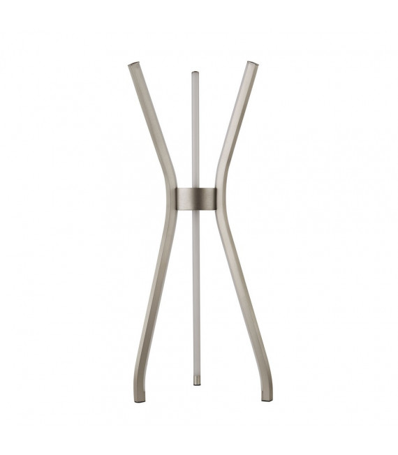 Tripod table lamp Aluminum satin nickel 3 bulbs 53cm