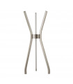 Tripod table lamp Aluminum satin nickel 3 bulbs 53cm