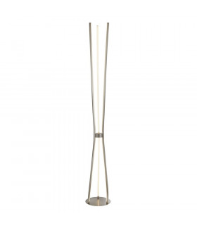 Tripod Floor Lamp Aluminum Satin Nickel 3 bulbs 165cm