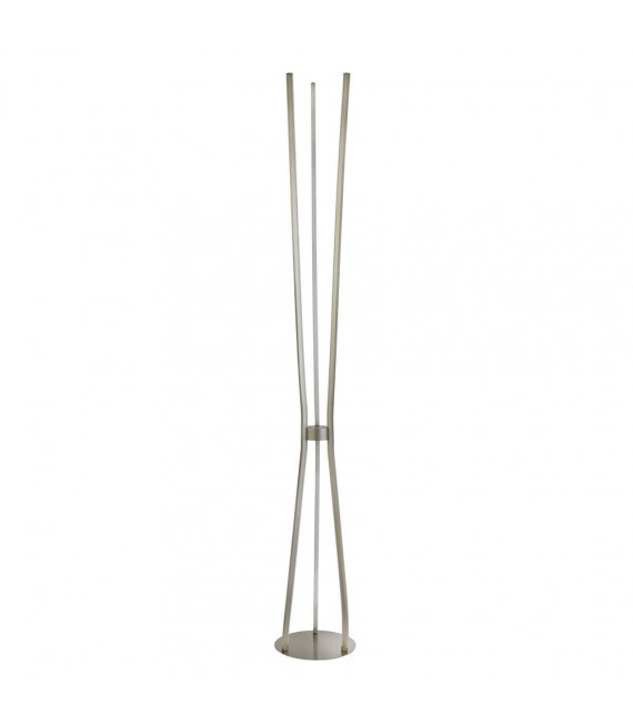Lampadaire Tripod Aluminium Nickel satiné 3 ampoules 165cm
