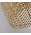 Bali Pendant Steel, Natural Bamboo 1 bulb 50cm