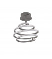 Plafonnier LED intégré Swirl Acier doux Gris 36 Cm
