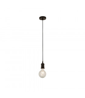 Design pendant light Matt Black Steel Matt black 1 bulb 150cm