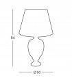 Dolphin floor lamp 1 bulb 86cm