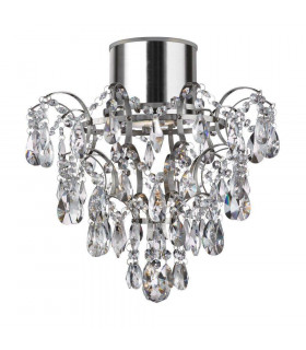Bathroom ceiling light Chrome Steel 1 bulb 38cm
