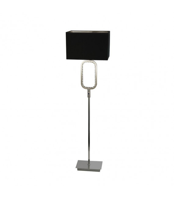 Floor lamp Aura Glass, steel, stainless steel Chrome, black, Transparent 1 bulb 136cm