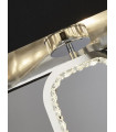 Floor lamp Aura Glass, steel, stainless steel Chrome, black, Transparent 1 bulb 136cm