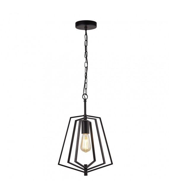 Lámpara colgante Slinky Acero dulce Negro mate 1 bombilla 44cm