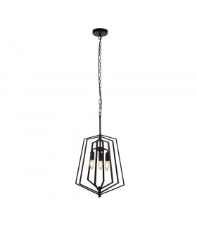 Slinky Pendelleuchte Stahl mattschwarz 3-flammig 55cm